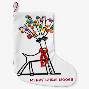 Merry Chris Moose Kleiner Weihnachtsstrumpf