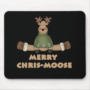Merry Chris-Moose Mousepad