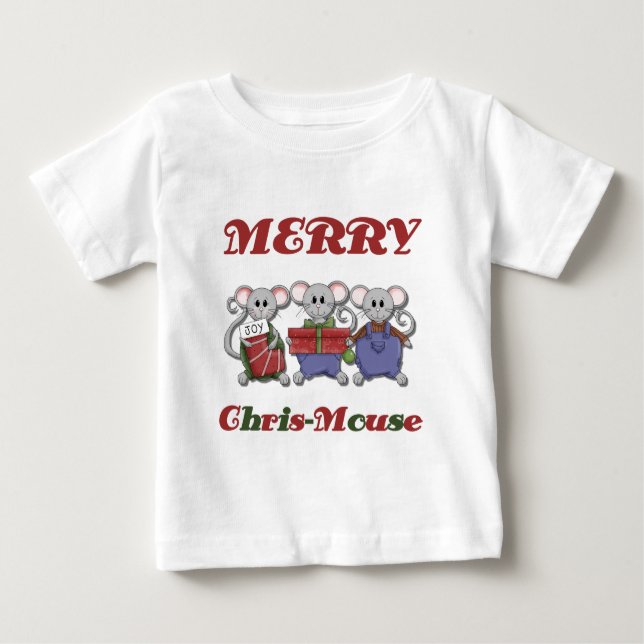 Merry Chris-Mouse Tshirts und Geschenke (Vorderseite)