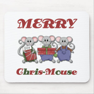 Merry Chris-Mouse Tshirts und Geschenke Mousepad