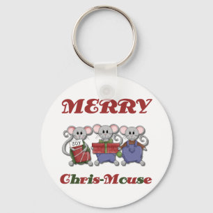 Merry Chris-Mouse Tshirts und Geschenke Schlüsselanhänger