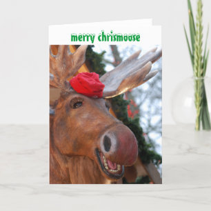 Merry Chrismoose Christmas Card Feiertagskarte