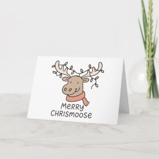 Merry Chrismoose - Funny Christmas Card Feiertagskarte