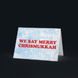 merry chrismukkah feiertagskarte<br><div class="desc">merry chrismukkah</div>