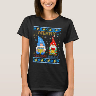 Merry Chrismukkah Funny Gnomes Weihnachten und Han T-Shirt