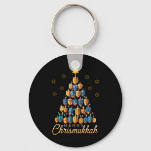 Merry Chrismukkah Happy Chanukkah Dreidel Christma Schlüsselanhänger