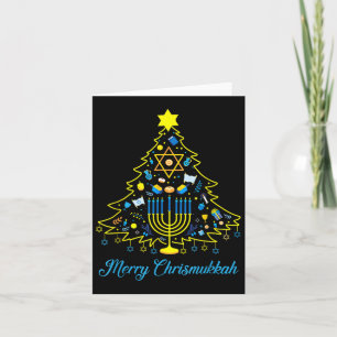 Merry Chrismukkah Happy Christmas Hanukkah 2 Karte