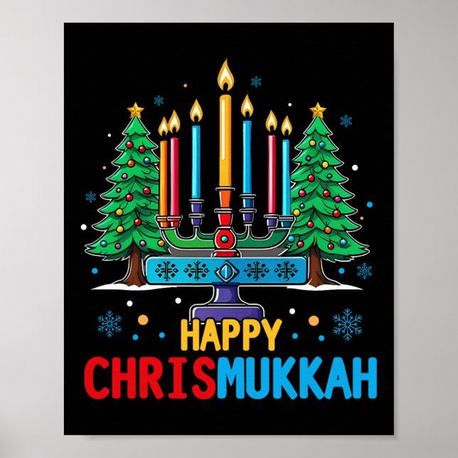 Merry Chrismukkah Happy Christmas Hanukkah 3 Poster (Vorne)