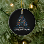 Merry Chrismukkah Jewish Holiday Hanukkah Keramik Ornament<br><div class="desc">Merry Chrismukkah jüdischer Urlaub Hanukkah Religious</div>