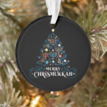 Merry Chrismukkah Jewish Holiday Hanukkah Ornament<br><div class="desc">Merry Chrismukkah jüdischer Urlaub Hanukkah Religious</div>
