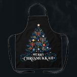Merry Chrismukkah Jewish Holiday Hanukkah Schürze<br><div class="desc">Merry Chrismukkah jüdischer Urlaub Hanukkah Religious</div>