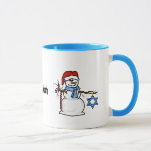 Merry Chrismukkah Snowman Tasse