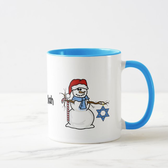 Merry Chrismukkah Snowman Tasse (Rechts)