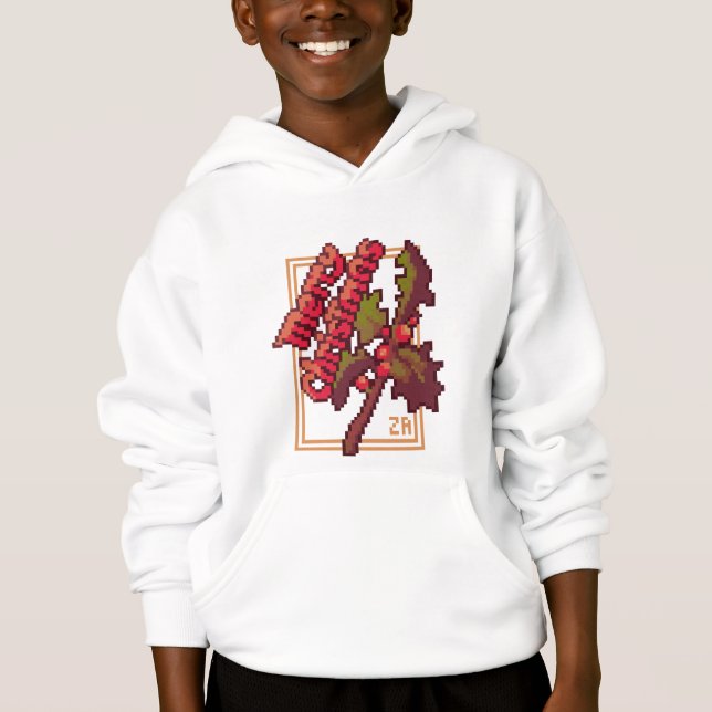 Merry Chrisrmas Holidays Pixel Art T-Shirt Hoodie (Vorderseite)