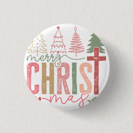 Merry Christ Mas Button
