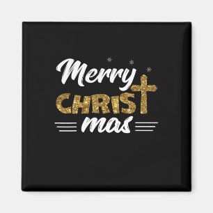 Merry Christ Mas Funny Christmas Familie Matching Magnet