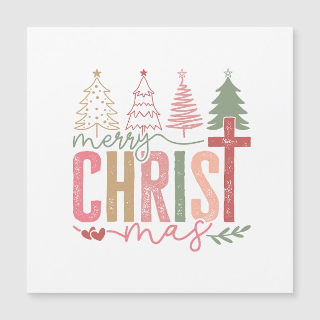 Merry Christ Mas Magnet (Vorderseite)