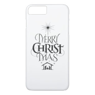 Merry Christ Mas Religiöse Weihnachtskalligraphie Case-Mate iPhone Hülle