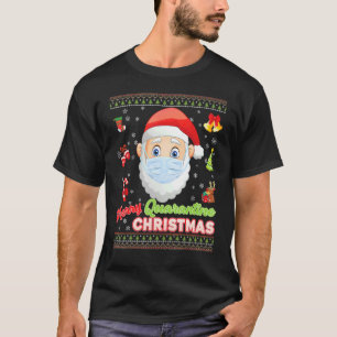 Merry Christ Mask Santa Elf Gesicht Maske Weihnach T-Shirt