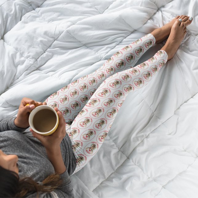 Merry Christ-moose Funny Christmas Moose Leggings (Von Creator hochgeladen)