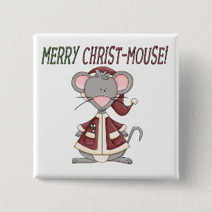 Merry Christ-Mouse-T - Shirt und Geschenke Button