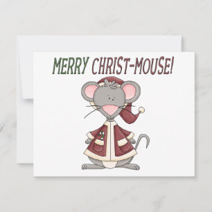 Merry Christ-Mouse-T - Shirt und Geschenke Feiertagskarte