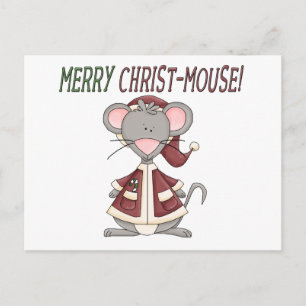 Merry Christ-Mouse-T - Shirt und Geschenke Feiertagspostkarte