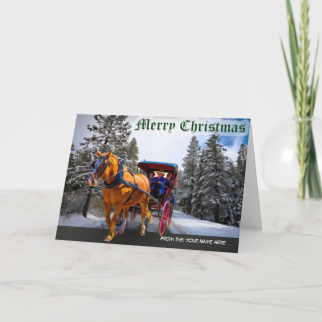 MERRY CHRISTMARD CARD KARTE (Vorderseite)