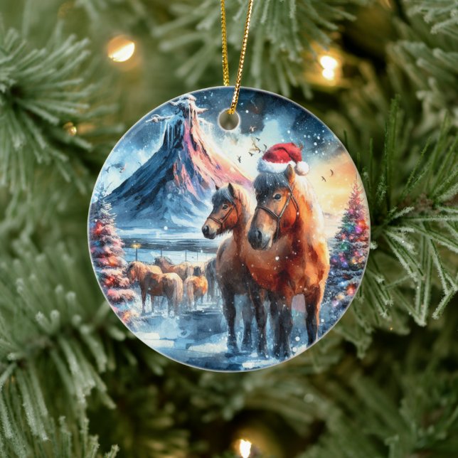 Merry Christmas - 11 Keramik Ornament (Baum)