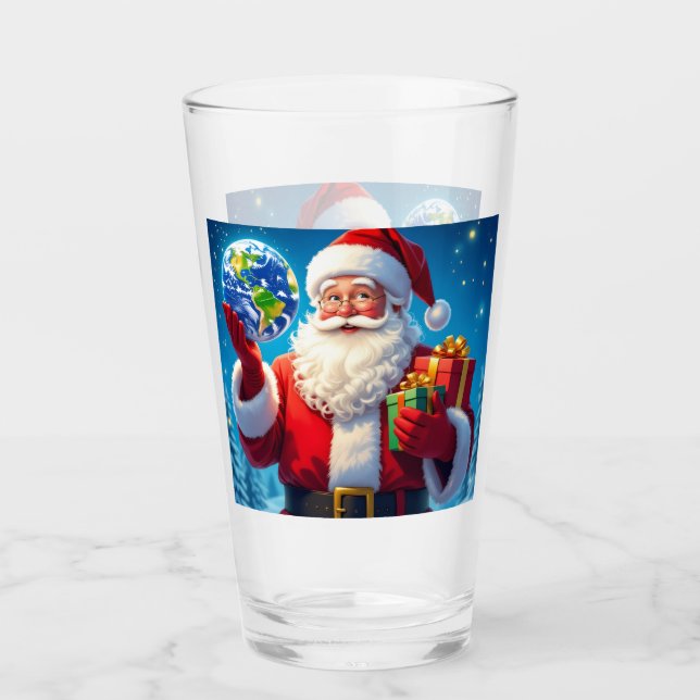 „Merry Christmas“1 Glas (Vorderseite)