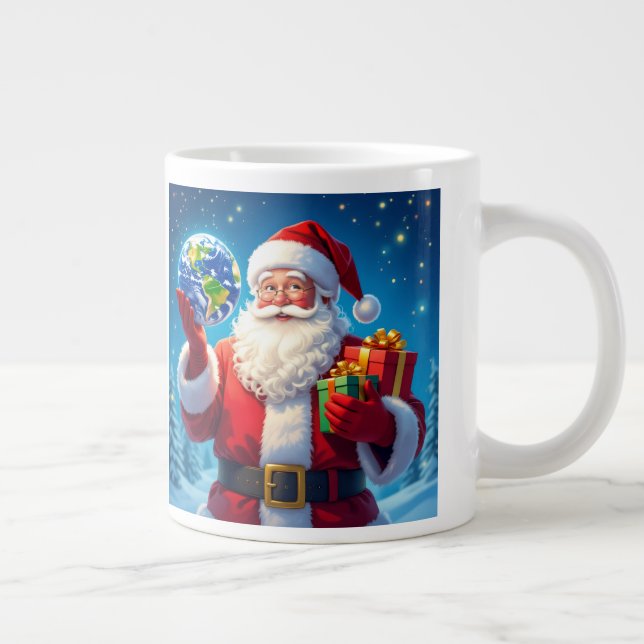 „Merry Christmas“1 Jumbo-Tasse (Rechts)