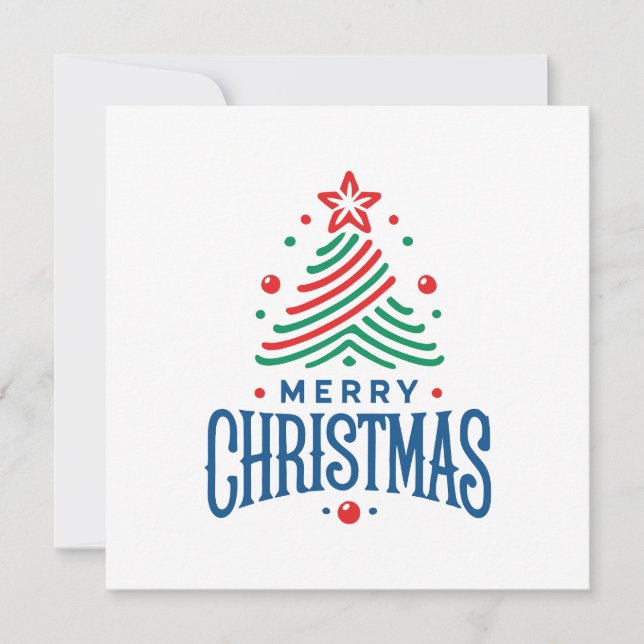 Merry Christmas 1 Karte (Vorderseite)