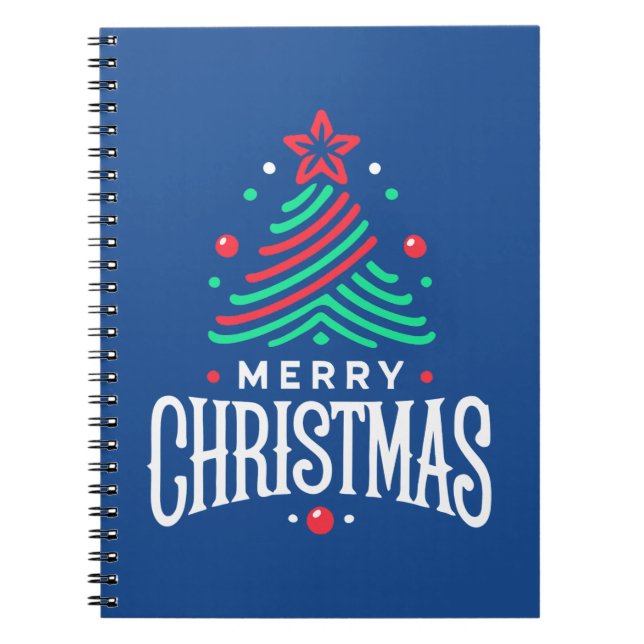 Merry Christmas 1 Notizblock (Vorderseite)