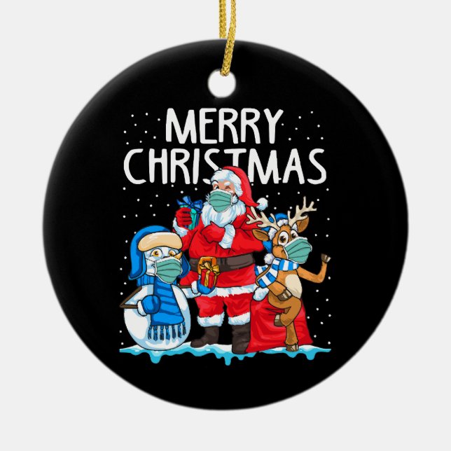 Merry Christmas 2023 Keramik Ornament (Vorne)