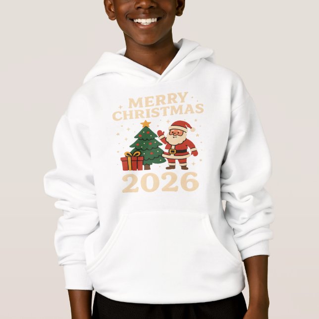 MERRY CHRISTMAS 2026 T-shirt Hoodie (Vorderseite)