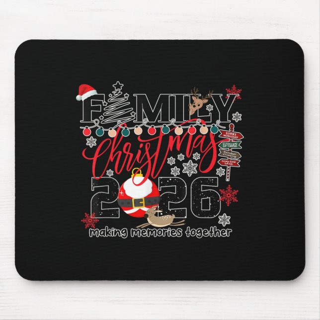 Merry Christmas 2026 Women, Men Shirt  Mousepad (Vorne)