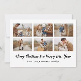 Merry Christmas 6 Photo Collage  Einladung