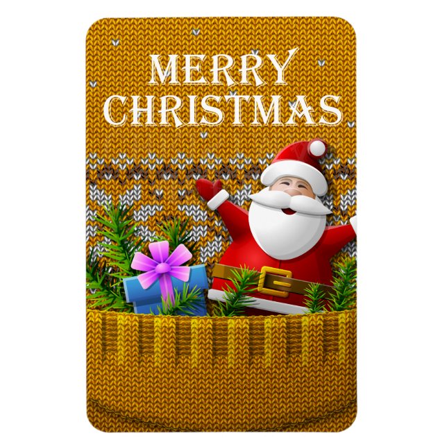 Merry Christmas 98 Image Options Magnet (Vertikal)