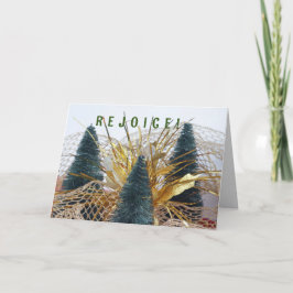 MERRY CHRISTMAS A KILD IST GEBORENE BÄUME FEIERTAGSKARTE