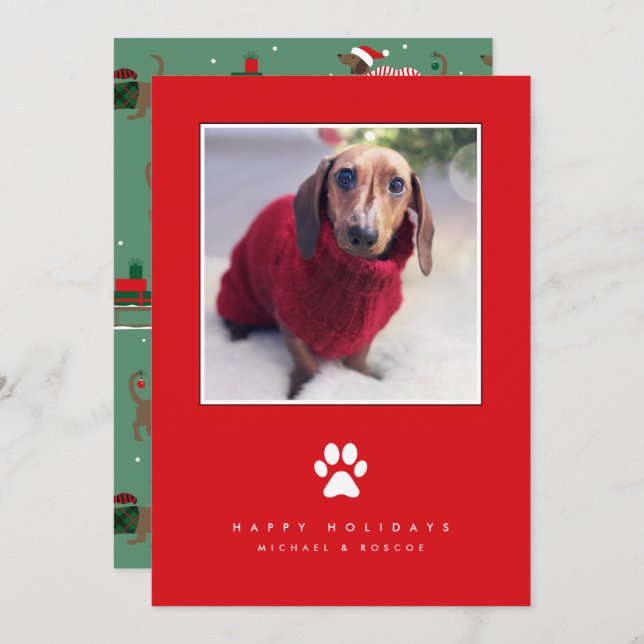 MERRY CHRISTMAS Add Your Foto (Vorne/Hinten)