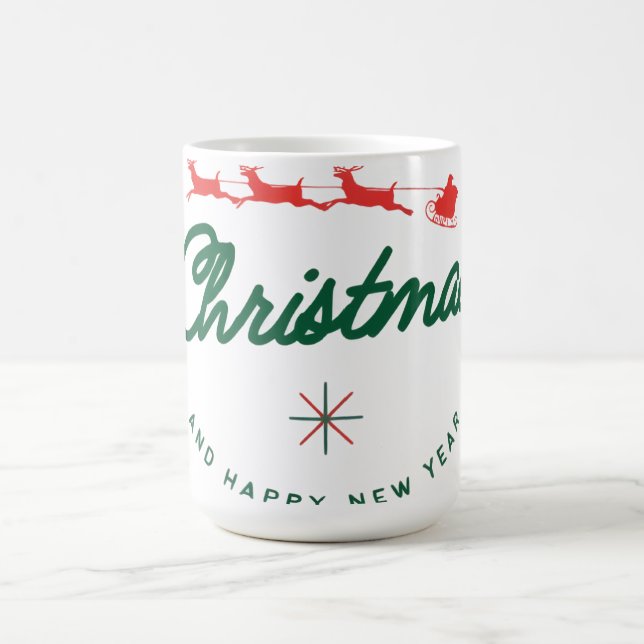 Merry Christmas and happy New Year  Kaffeetasse (Mittel)