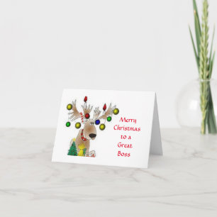 **MERRY CHRISTMAS** AUF EINE GROSSE BOSS"-KARTE KARTE