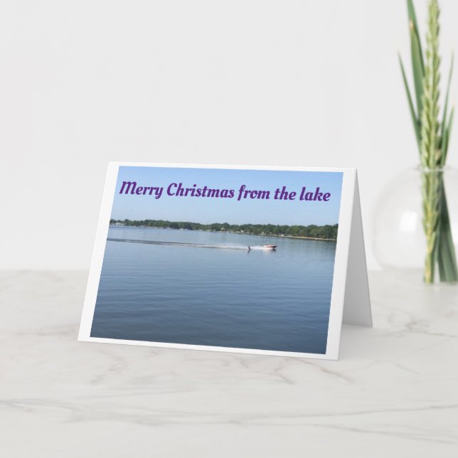 *MERRY CHRISTMAS* AUS **DEM SEE** KARTE (Vorderseite)