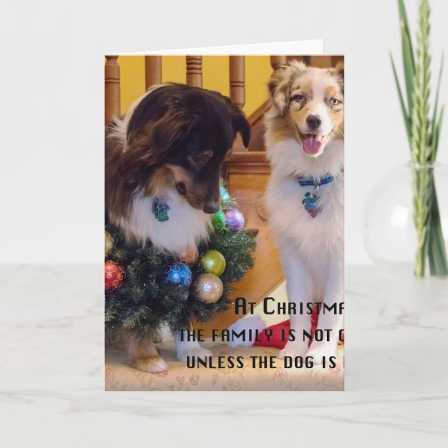 Merry Christmas Außes Feiertagskarte (Vorderseite)