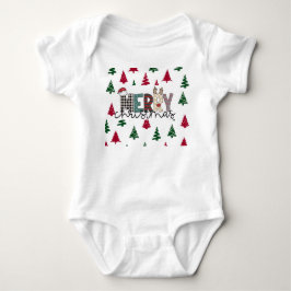 “MERRY Christmas” Baby Bodysuit Strampler