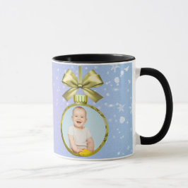 Merry Christmas Baby Photo Mug Tasse