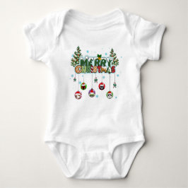 Merry Christmas Baby T-Shirt Baby Strampler
