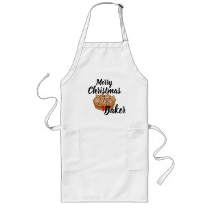 Merry Christmas Baker Apron Lange Schürze