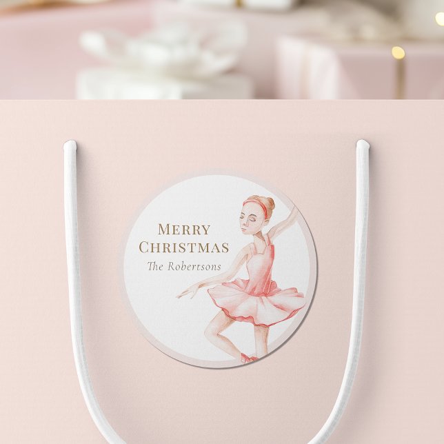 Merry Christmas Ballerina Sticker (Von Creator hochgeladen)