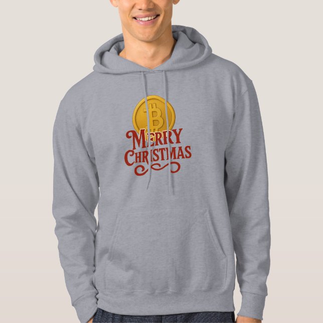 Merry Christmas Bitcoin Hoodie (Vorderseite)